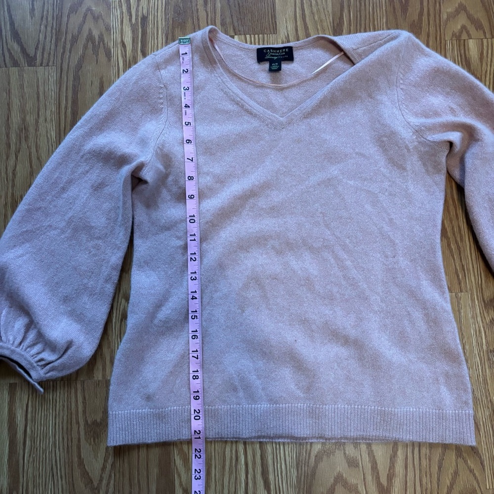 Pink Cashmere Sweater Small Petite Romantic Cottagecore Soft Girl Feminine Clean - Picture 8 of 11